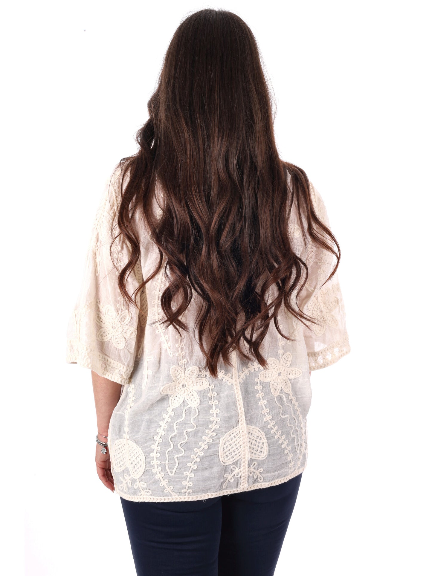Miss Love camicia elegante beige senza maniche da donna