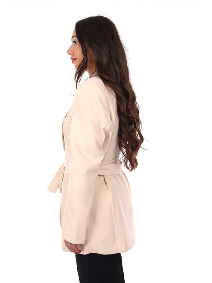 Giacca Miss Love beige da donna, versatile e perfetta per la primavera