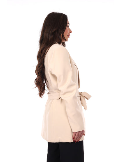 Giacca Miss Love beige da donna, versatile e perfetta per la primavera
