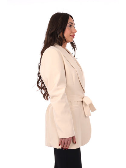 Giacca Miss Love beige da donna, versatile e perfetta per la primavera