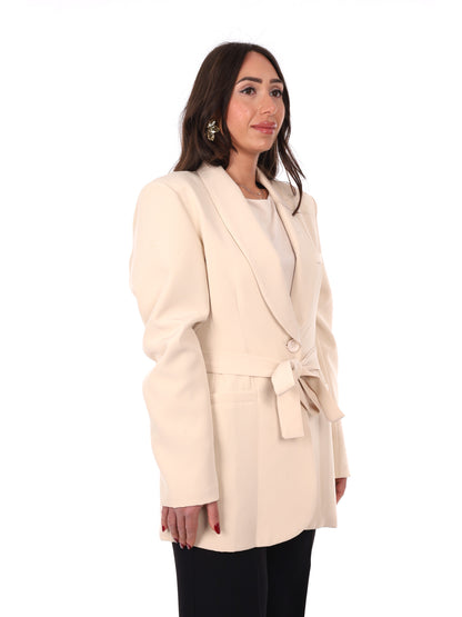 Giacca Miss Love beige da donna, versatile e perfetta per la primavera