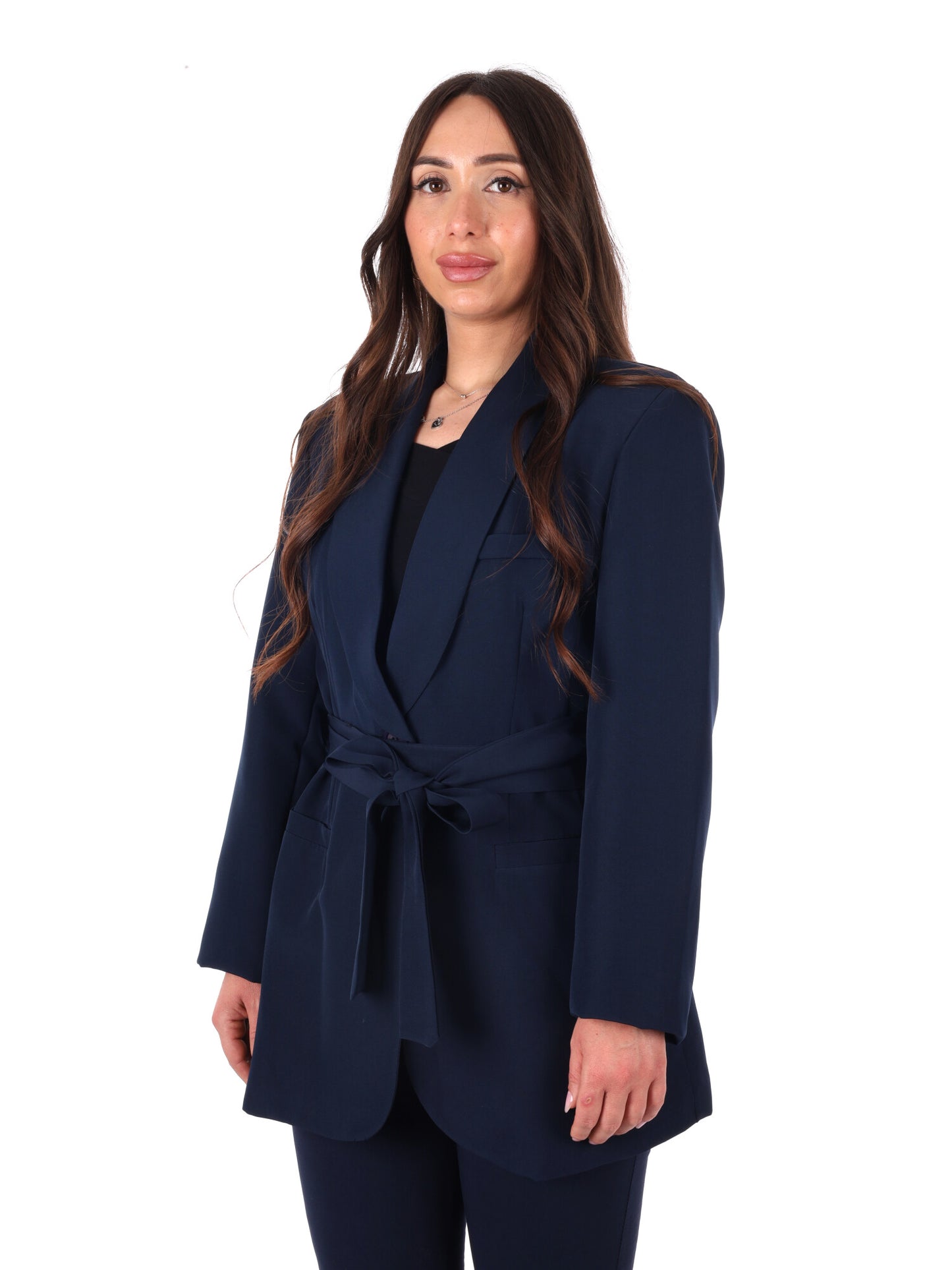 Miss Love giacca elegante blu da donna per la primavera-estate