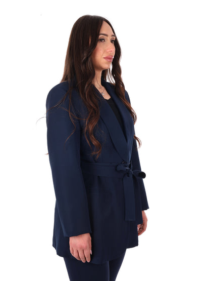 Miss Love giacca elegante blu da donna per la primavera-estate