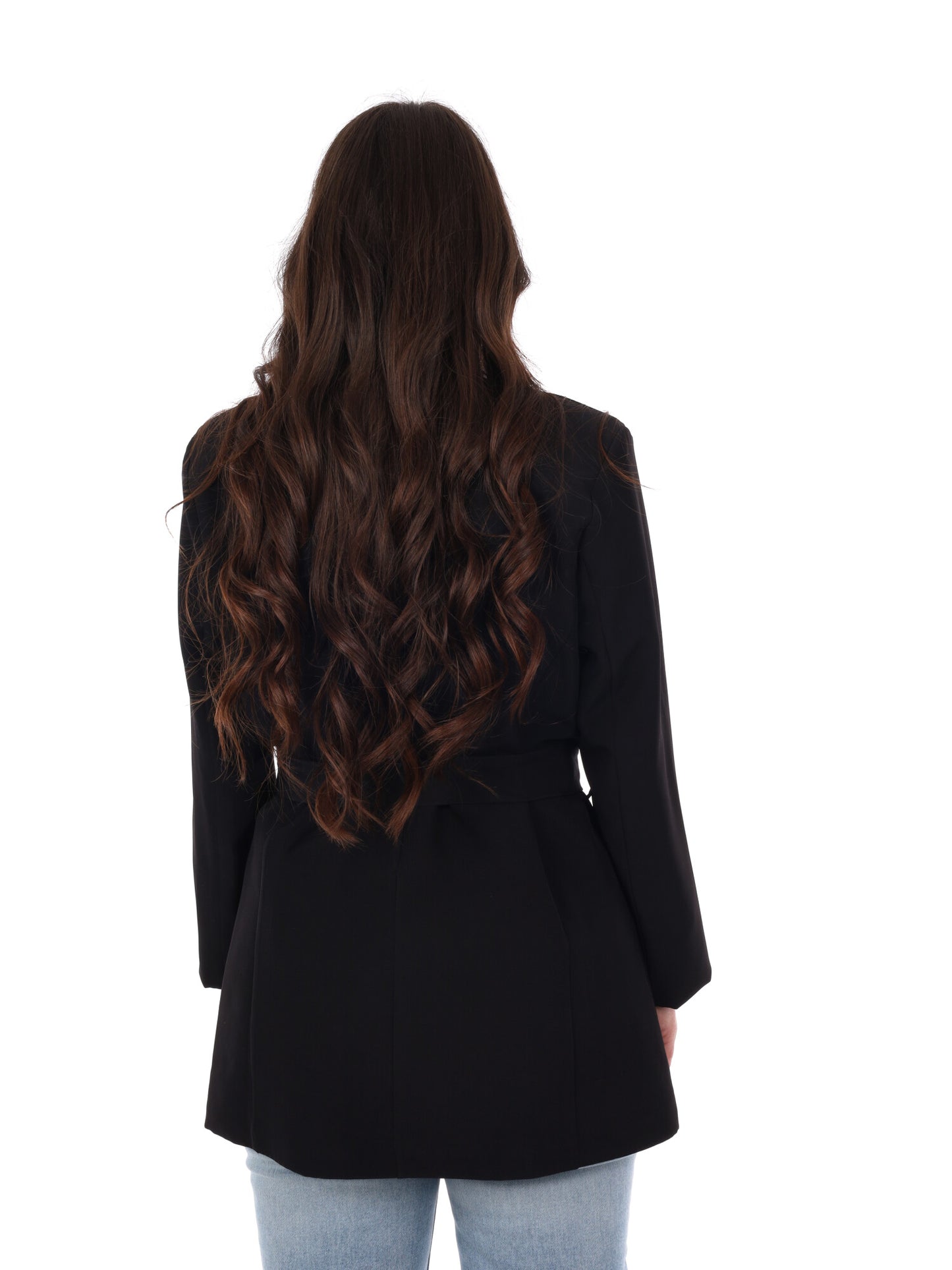 Miss Love blazer elegante da donna in nero per primavera-estate
