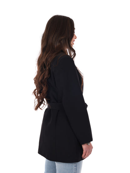 Miss Love blazer elegante da donna in nero per primavera-estate