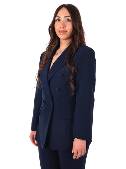 Blazer Miss Love donna blu, eleganza e stile primaverile