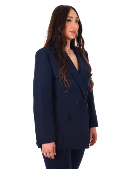Blazer Miss Love donna blu, eleganza e stile primaverile