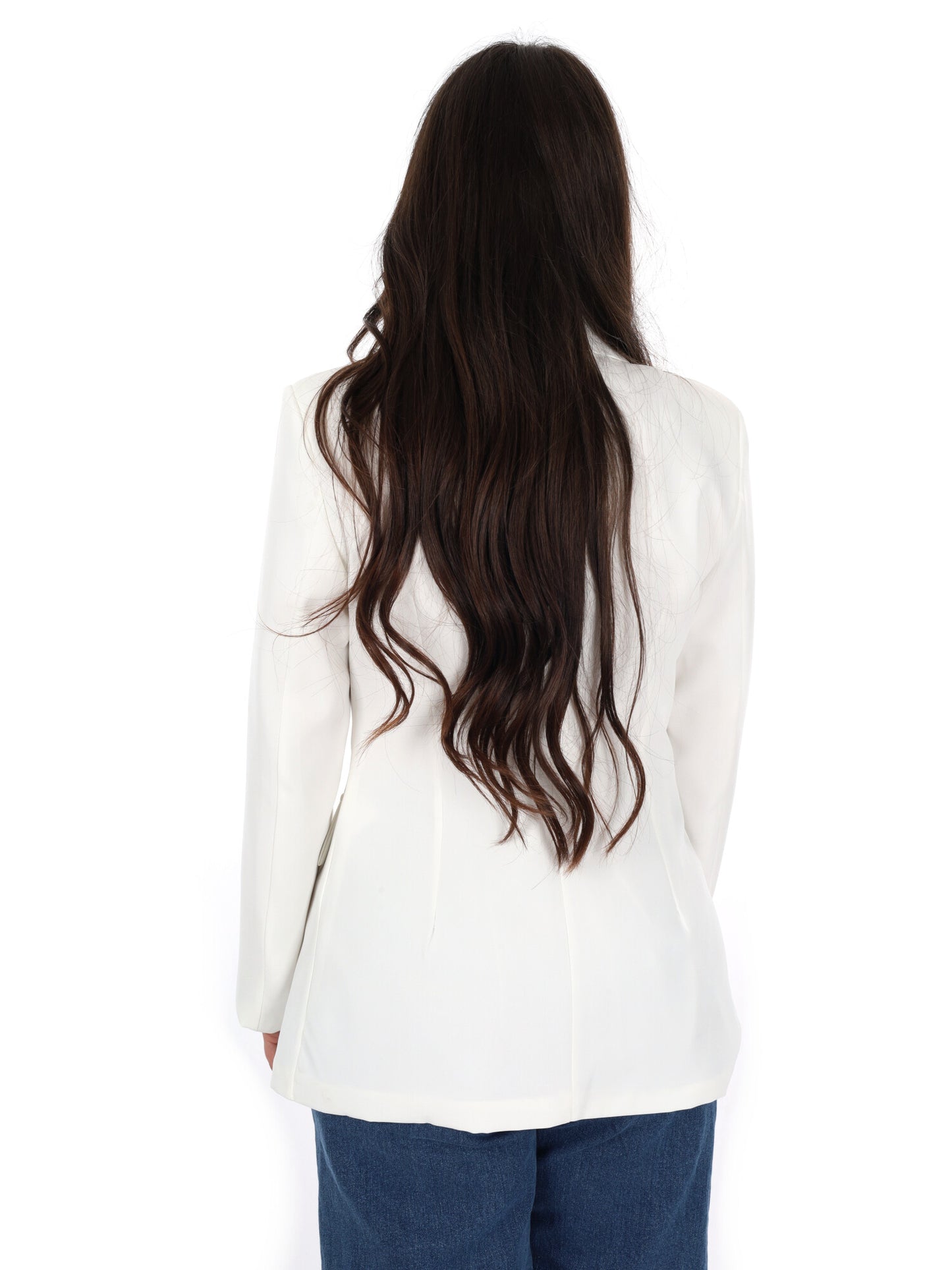 Miss Love giacca blazer elegante da donna color crema per primavera-estate