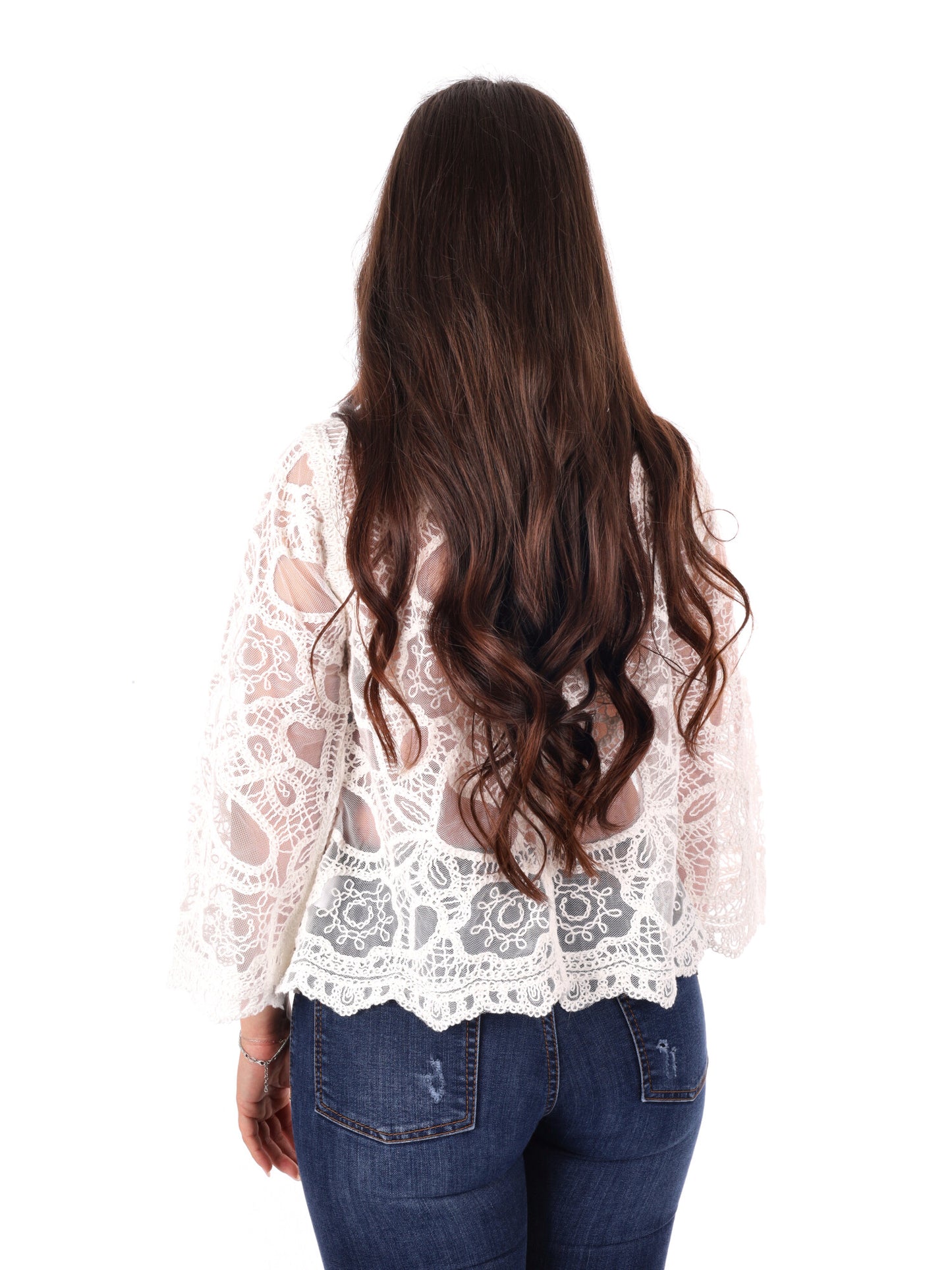 Cardigan leggero Miss Love da donna in crema versatile ed elegante