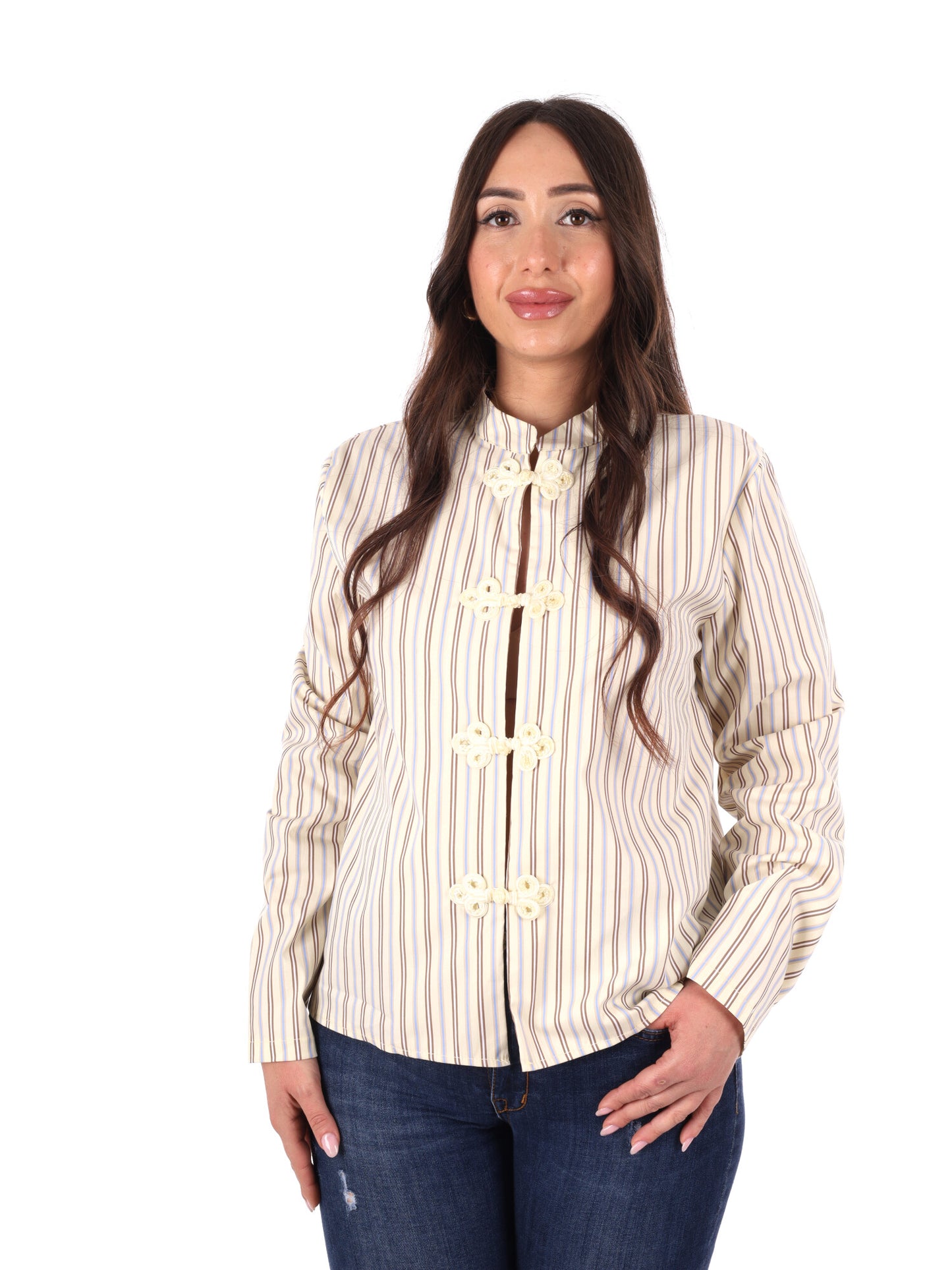 Camicia donna crema Miss Love, elegante e versatile per ogni occasione