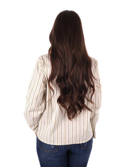 Camicia donna crema Miss Love, elegante e versatile per ogni occasione
