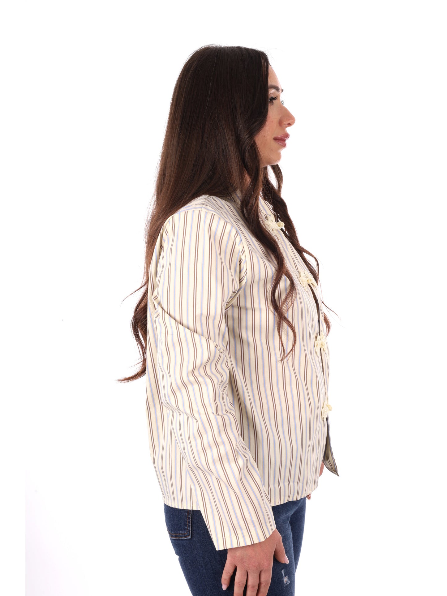Camicia donna crema Miss Love, elegante e versatile per ogni occasione