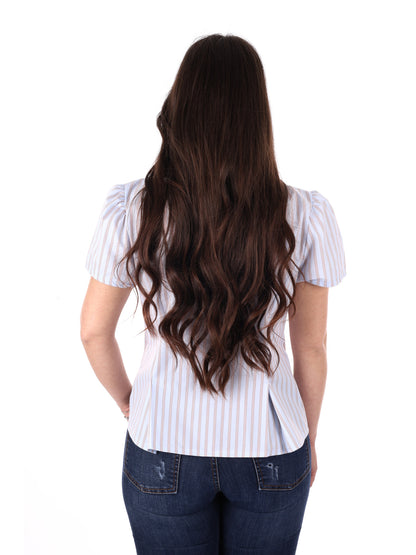 Miss Love camicia azzurra da donna fresca e versatile per la primavera