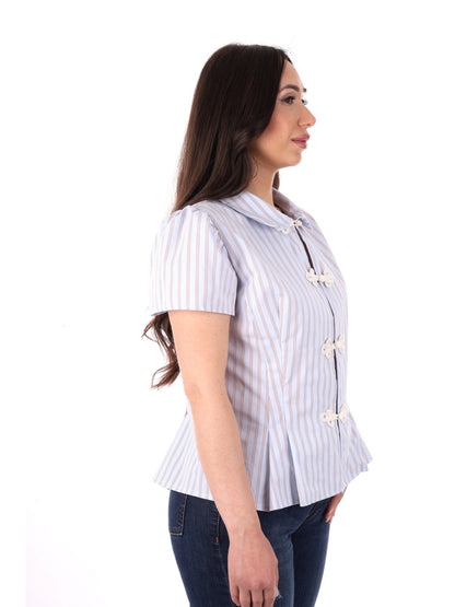 Miss Love camicia azzurra da donna fresca e versatile per la primavera