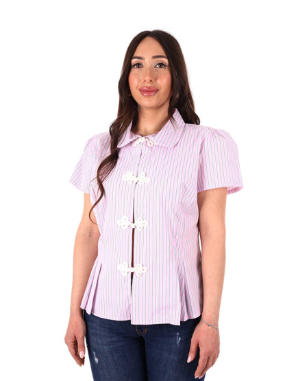 Camicia rosa da donna Miss Love, elegante e versatile per primavera