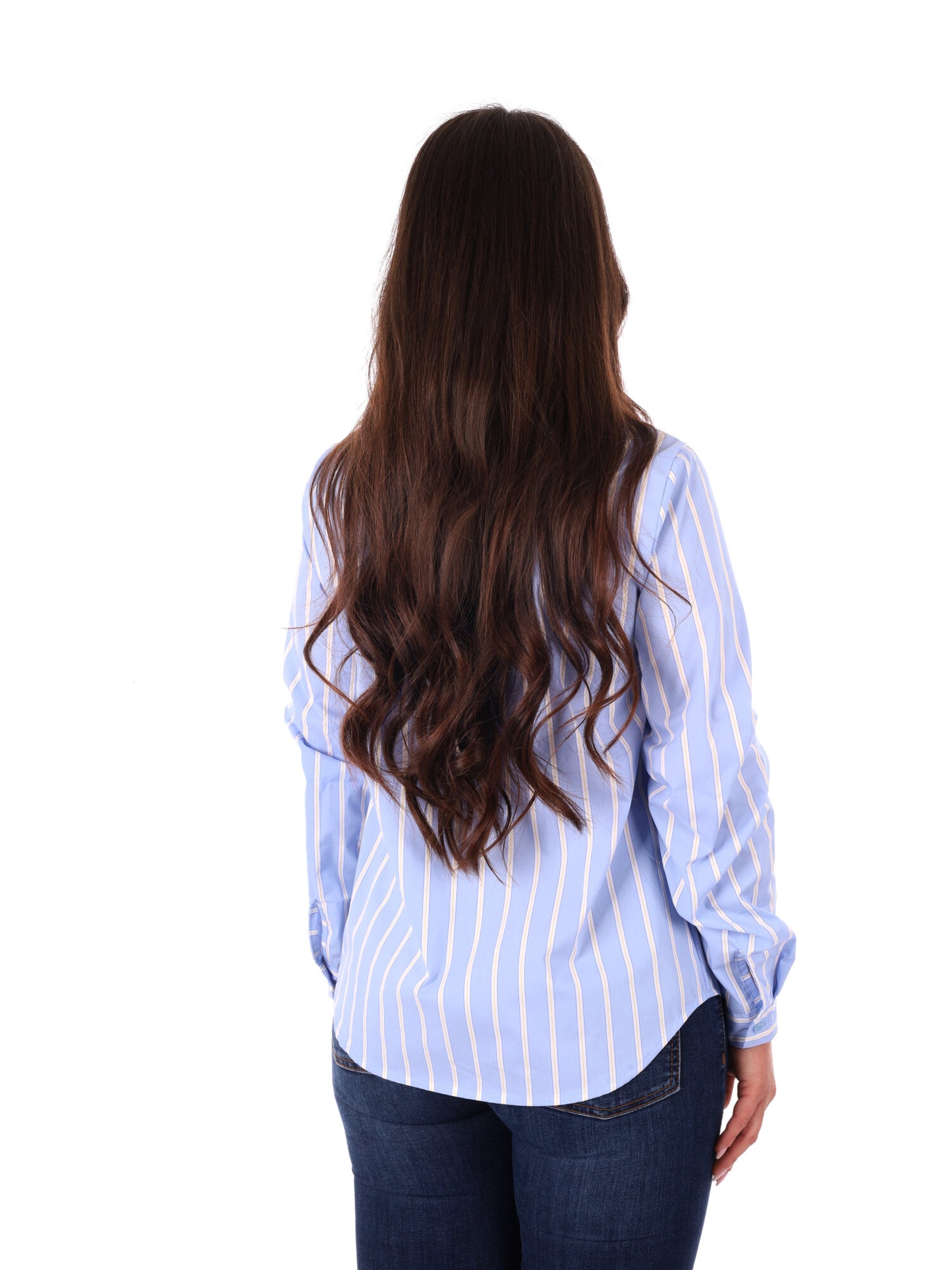 Camicia azzurra Miss Love donna per primavera estate