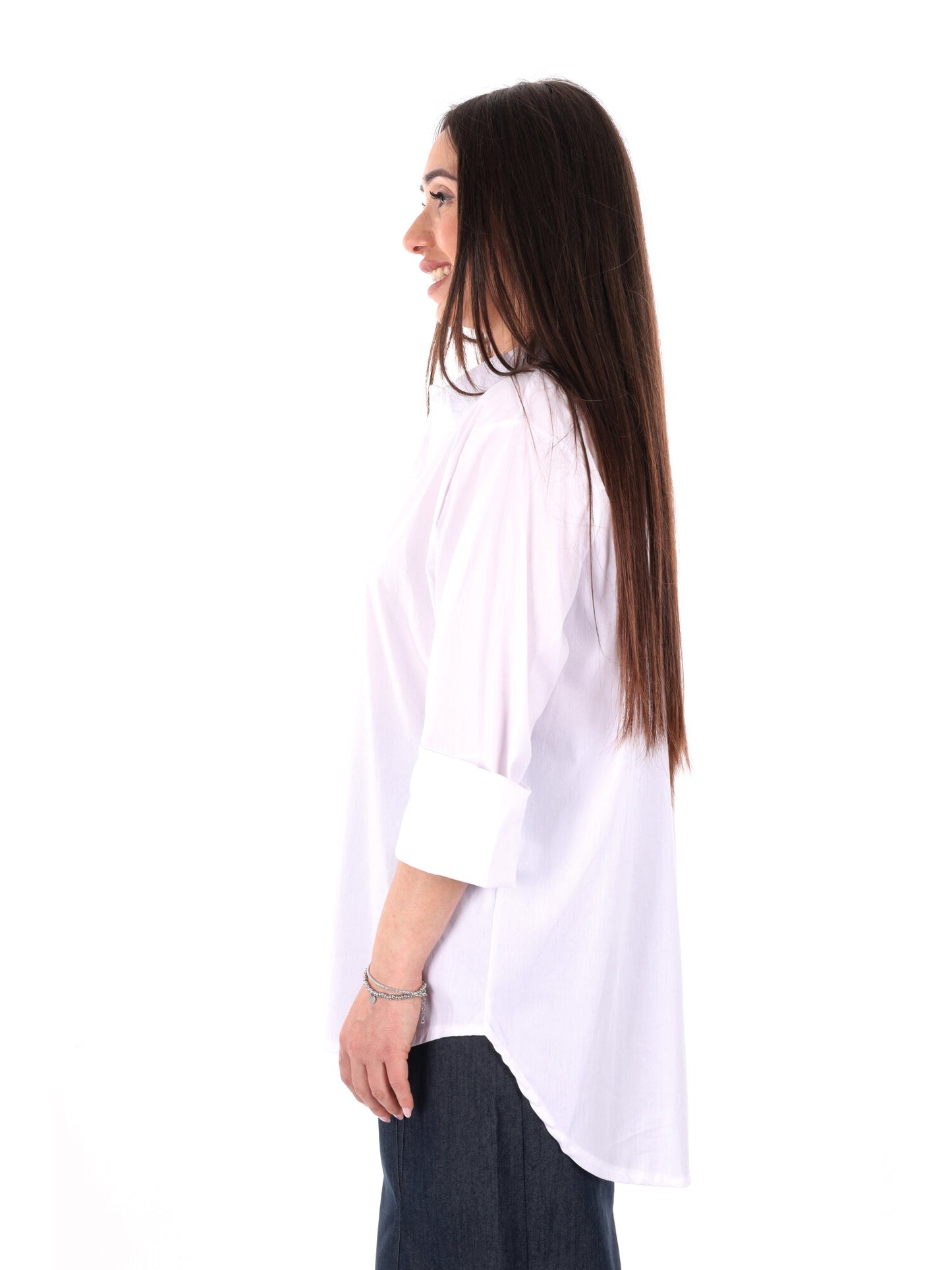 Camicia bianca da donna Miss Love perfetta per la primavera estate