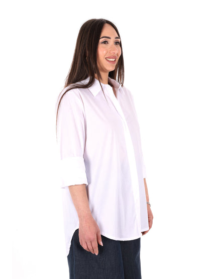 Camicia bianca da donna Miss Love perfetta per la primavera estate