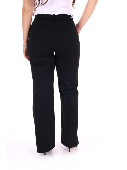 Pantaloni eleganti da donna Miss Love neri dalla vestibilità regular