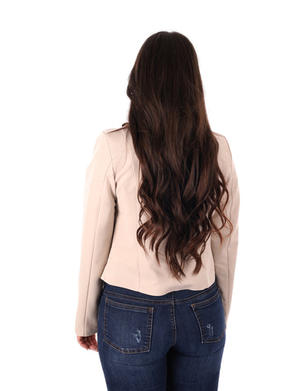 Giacca beige da donna Miss Love per la primavera-estate