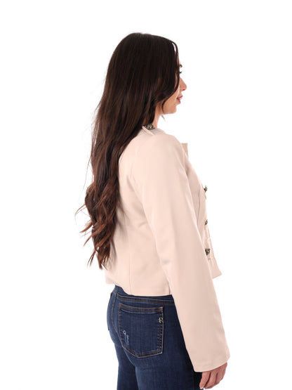 Giacca beige da donna Miss Love per la primavera-estate