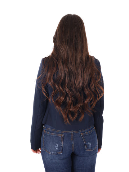 Miss Love blazer donna blu dal taglio casual primaverile