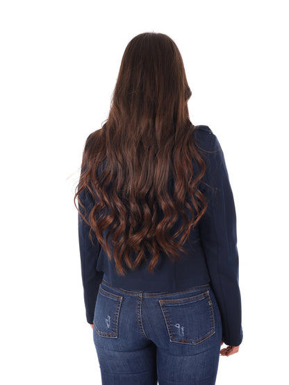 Miss Love blazer donna blu dal taglio casual primaverile