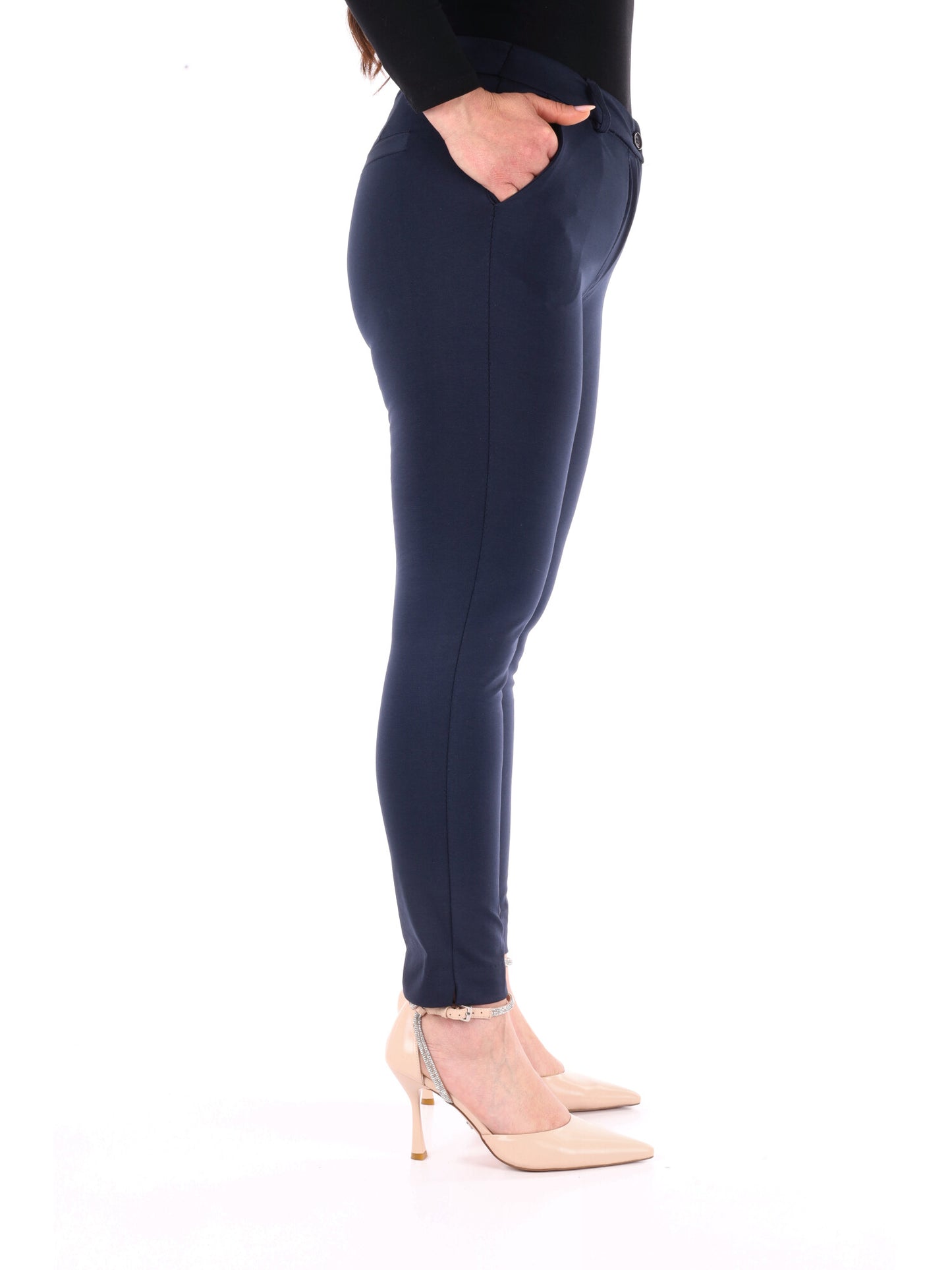 Miss Love, pantaloni blu da donna dallo stile casual versatile
