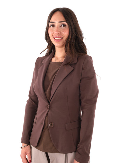 Miss Love blazer beige da donna per primavera estate