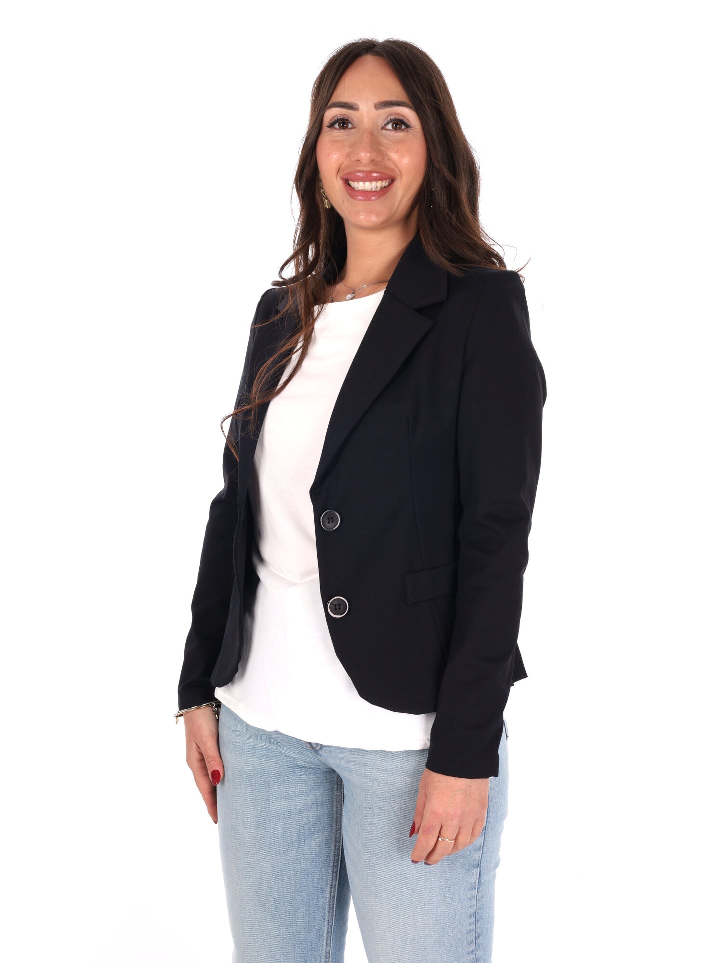 Miss Love giacca blazer donna nera elegante e versatile per la primavera