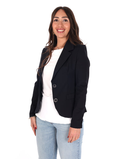 Miss Love giacca blazer donna nera elegante e versatile per la primavera