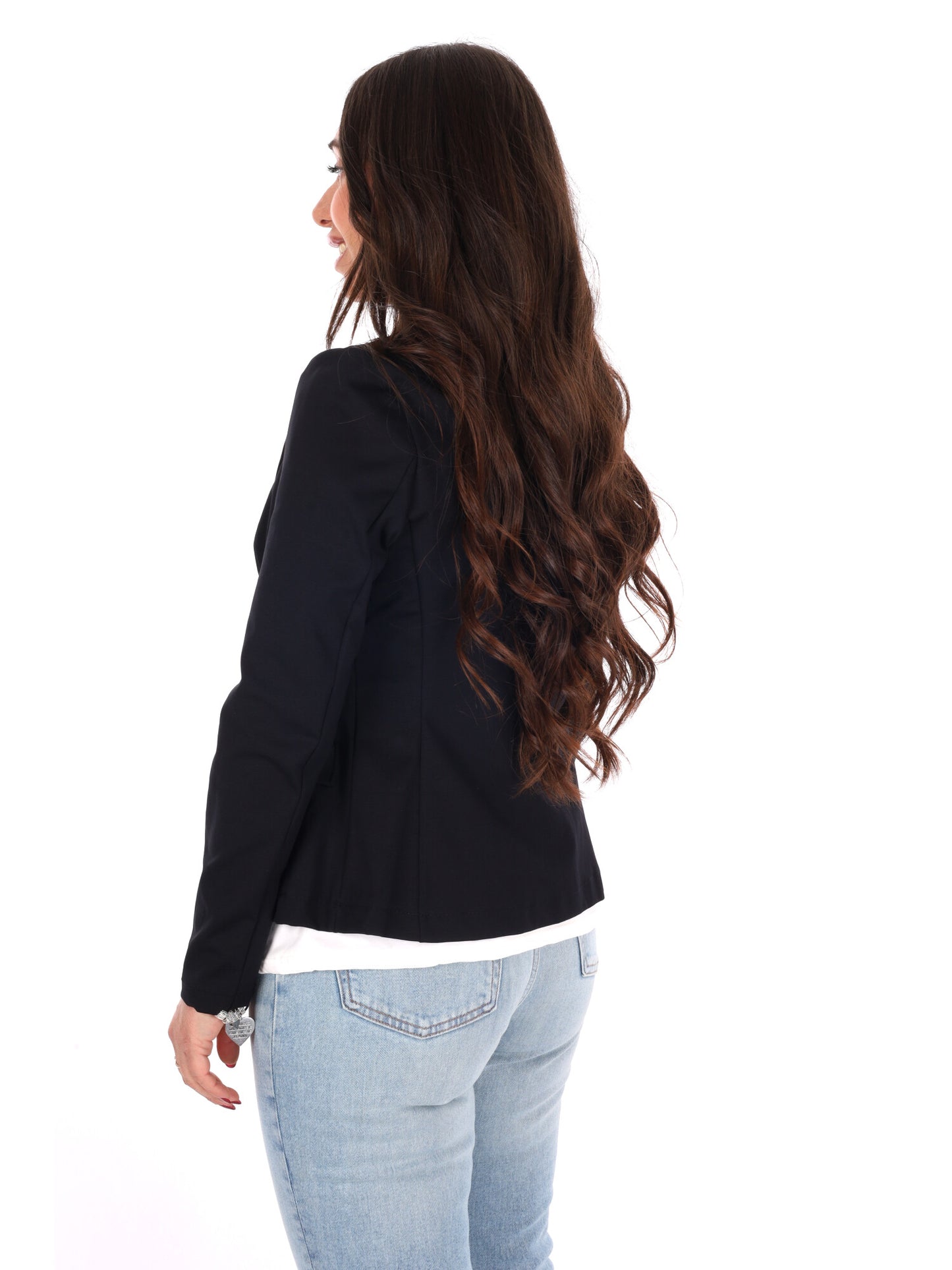 Miss Love giacca blazer donna nera elegante e versatile per la primavera