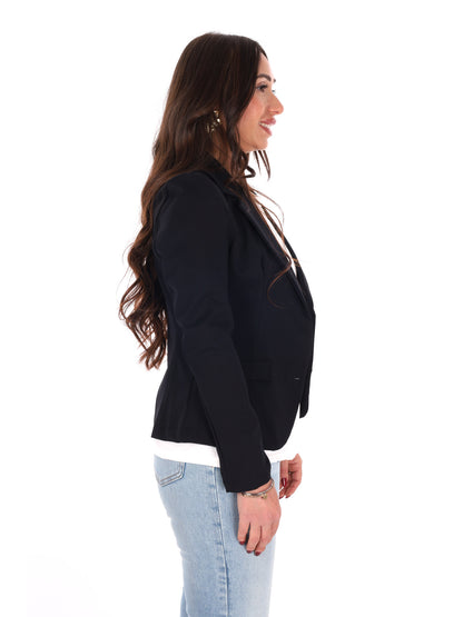 Miss Love giacca blazer donna nera elegante e versatile per la primavera