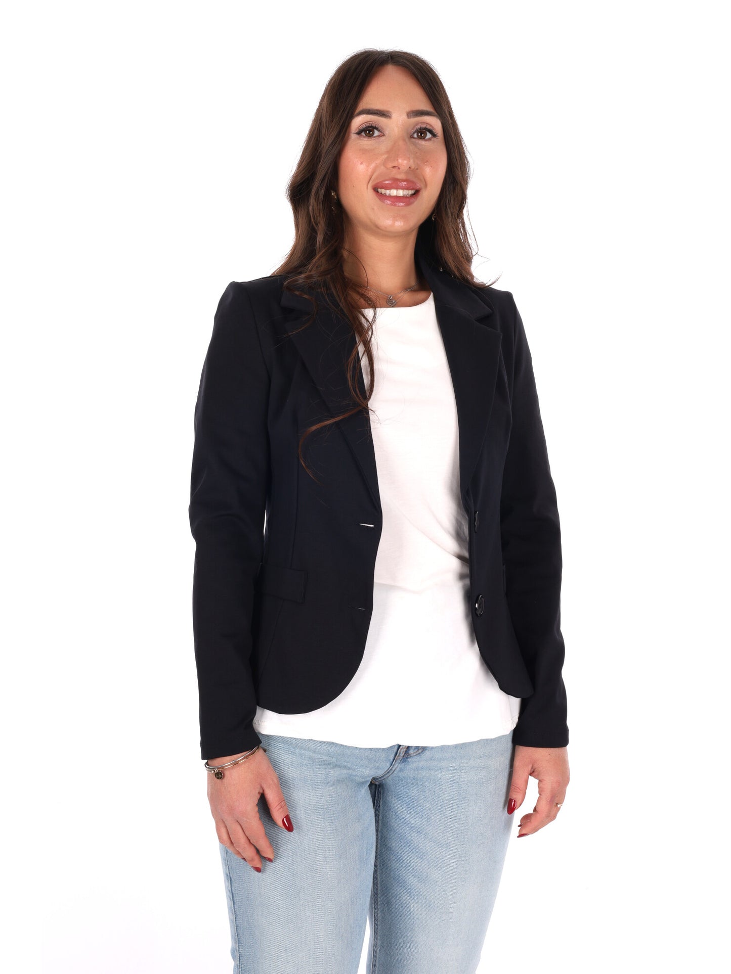 Miss Love giacca blazer donna nera elegante e versatile per la primavera