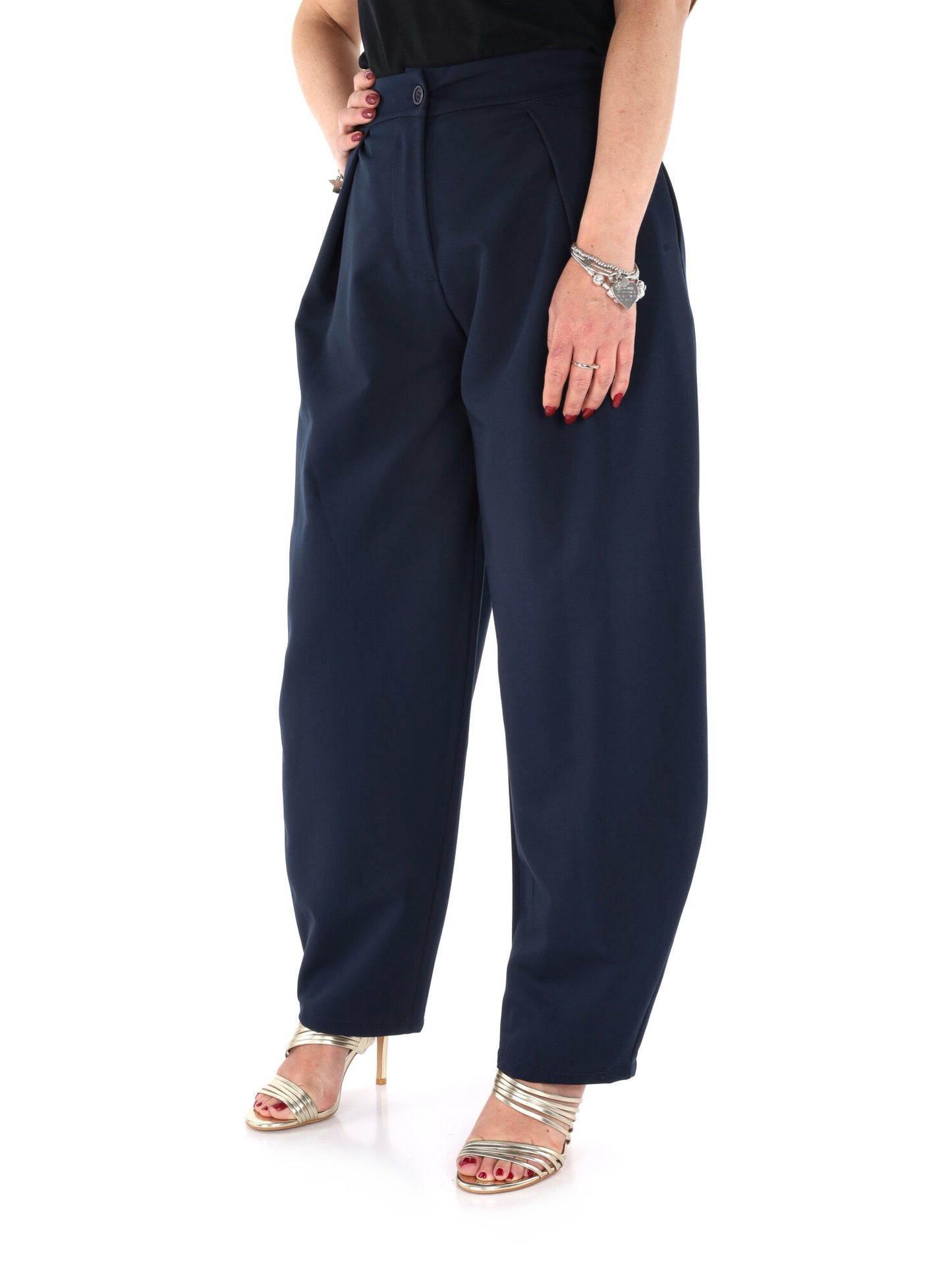 Pantaloni donna Miss Love in blu per primavera estate