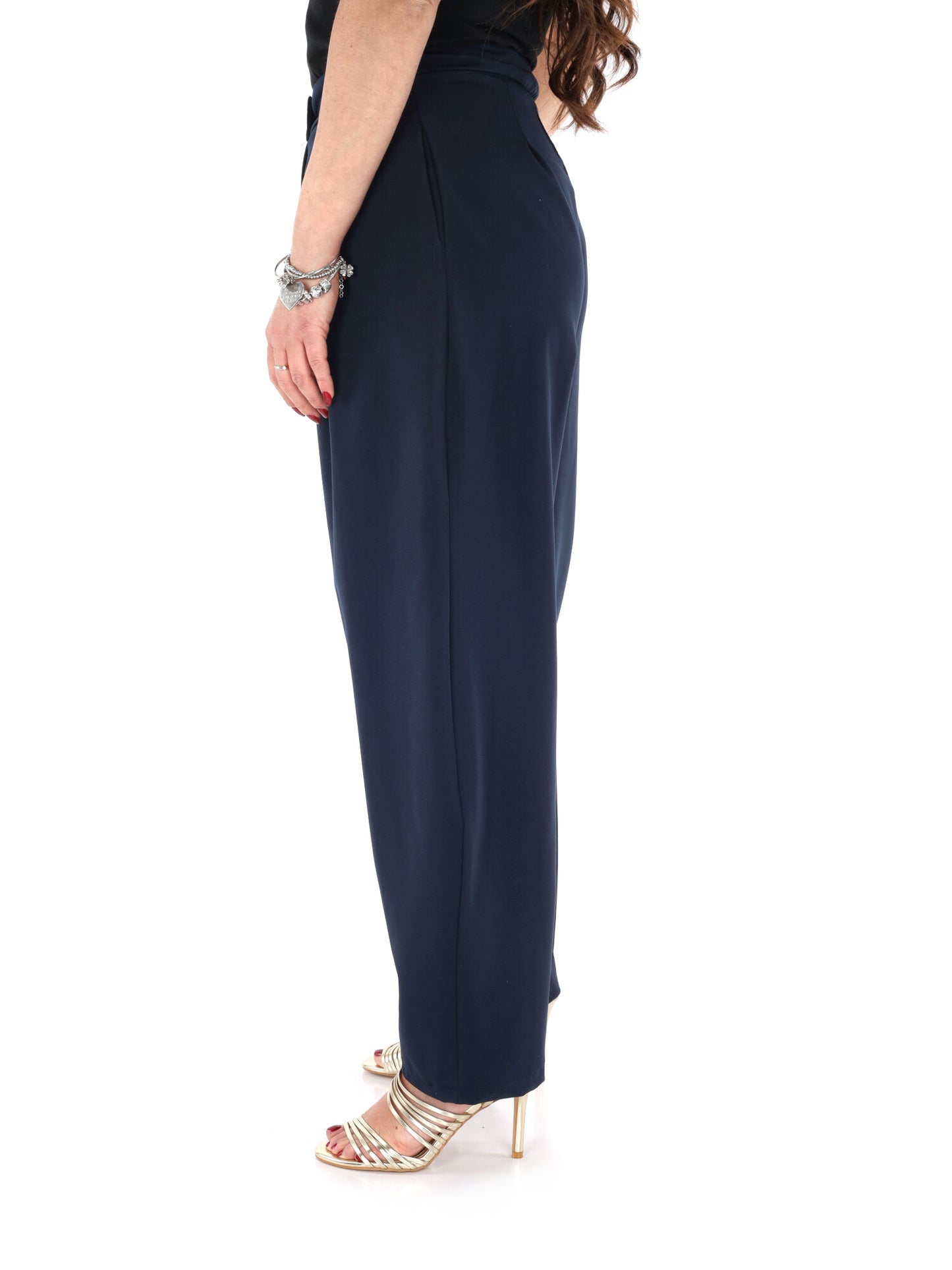 Pantaloni donna Miss Love in blu per primavera estate