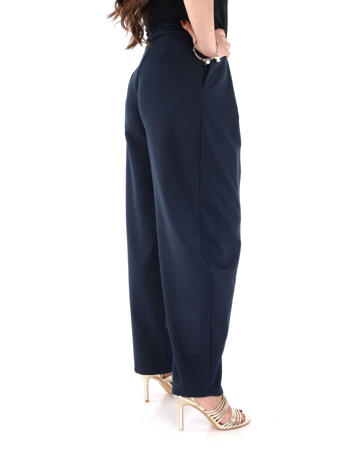 Pantaloni donna Miss Love in blu per primavera estate