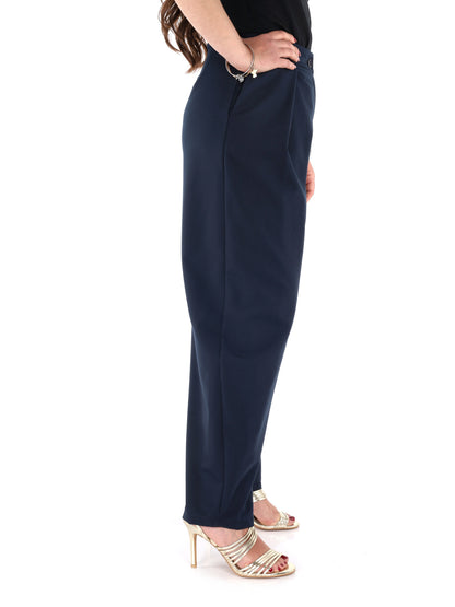 Pantaloni donna Miss Love in blu per primavera estate
