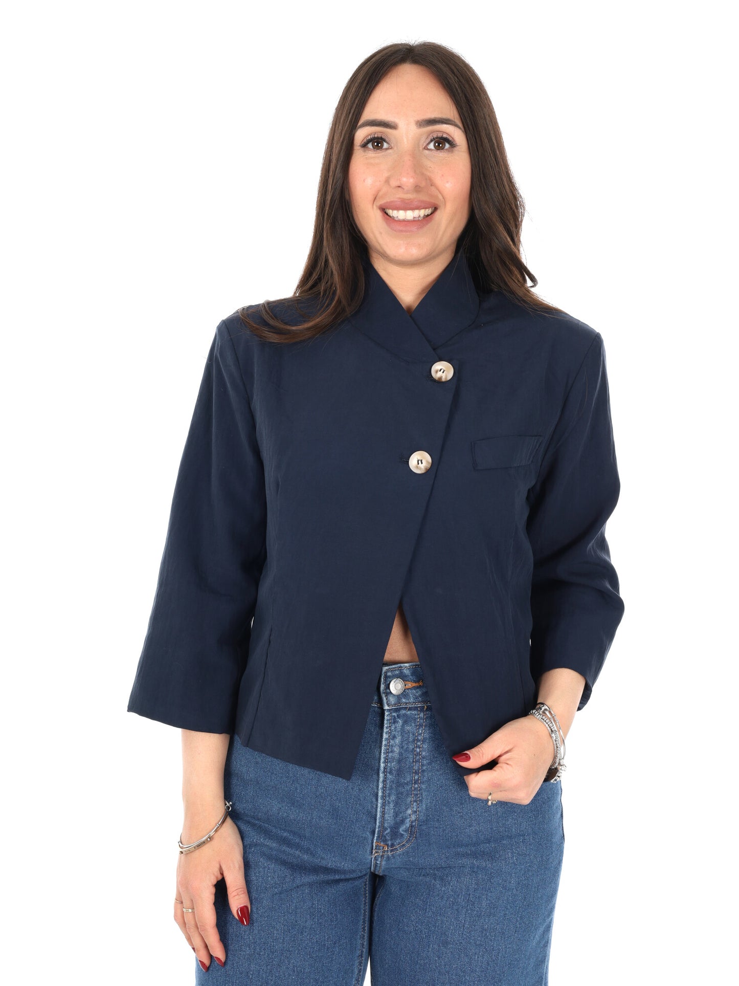 Miss Love blazer donna blu elegante e versatile
