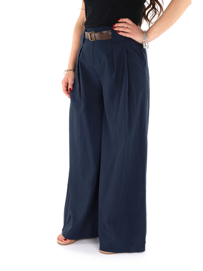 Pantaloni donna Miss Love in blu per la primavera estate