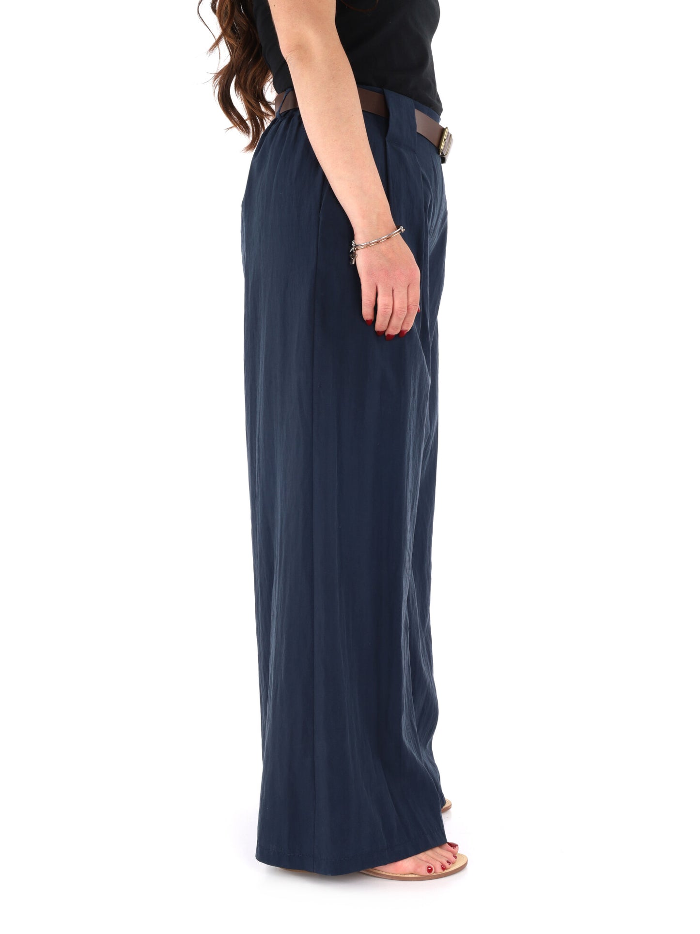 Pantaloni donna Miss Love in blu per la primavera estate