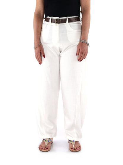 Pantaloni bianchi da donna Miss Love per primavera estate 2026