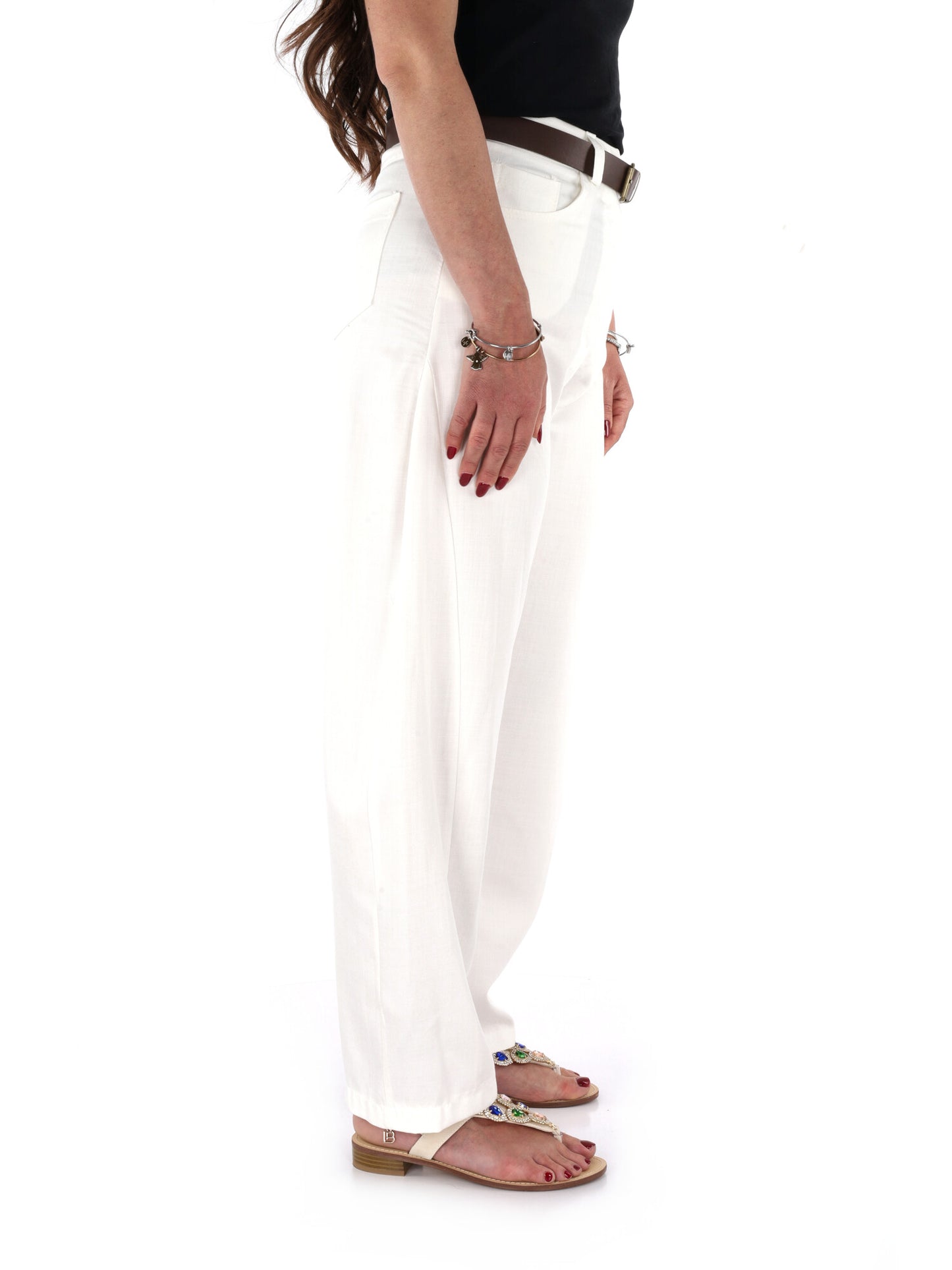 Pantaloni bianchi da donna Miss Love per primavera estate 2026