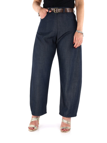 Pantaloni donna Miss Love in tessuto denim casual