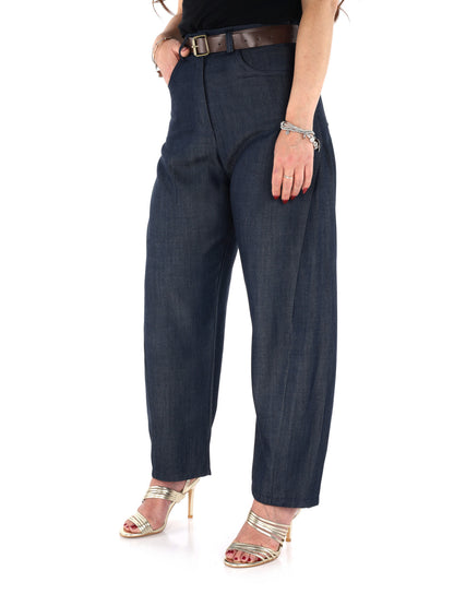 Pantaloni donna Miss Love in tessuto denim casual