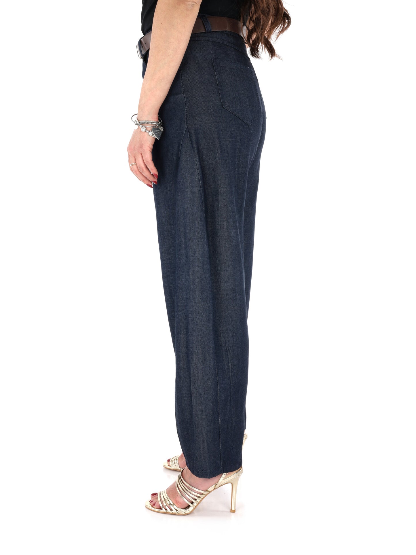 Pantaloni donna Miss Love in tessuto denim casual