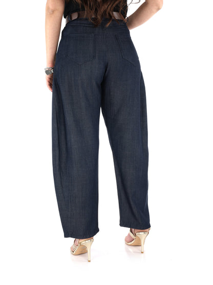 Pantaloni donna Miss Love in tessuto denim casual