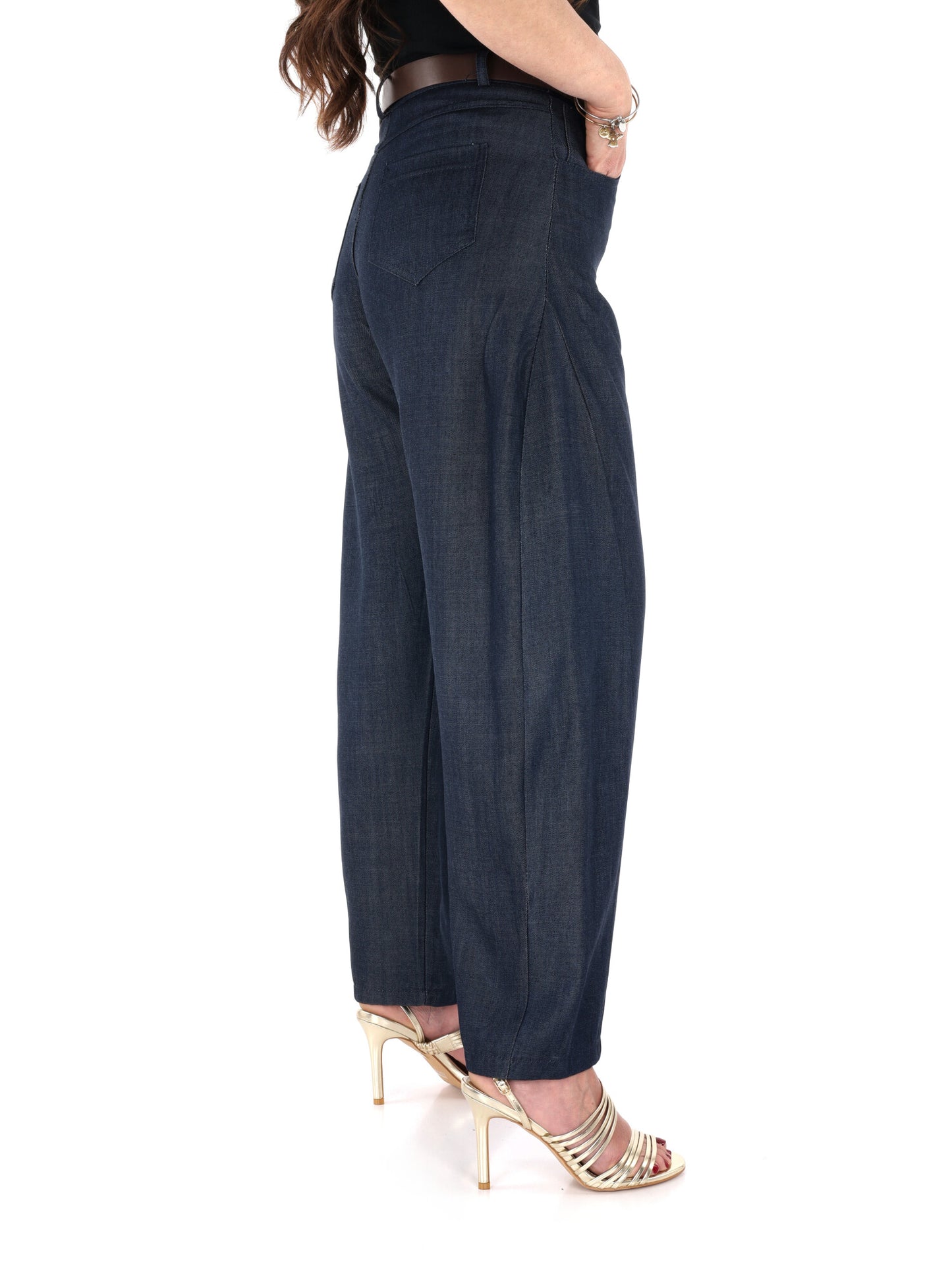 Pantaloni donna Miss Love in tessuto denim casual