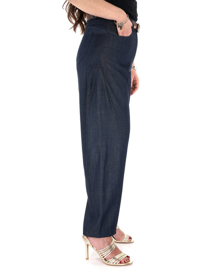 Pantaloni donna Miss Love in tessuto denim casual
