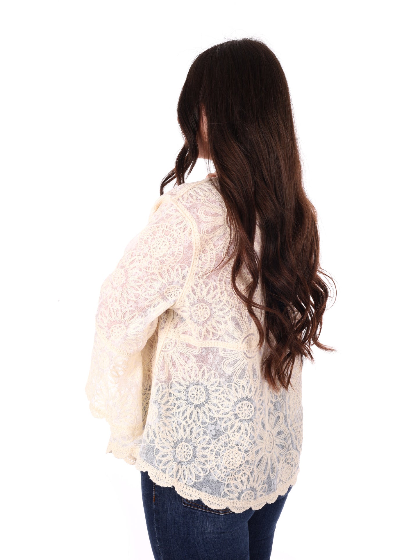 Blusa elegante Miss Love beige da donna per la primavera estate